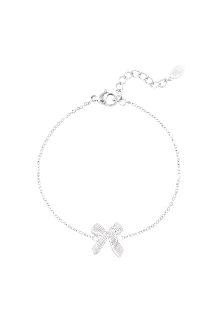 Armband - strik zilver