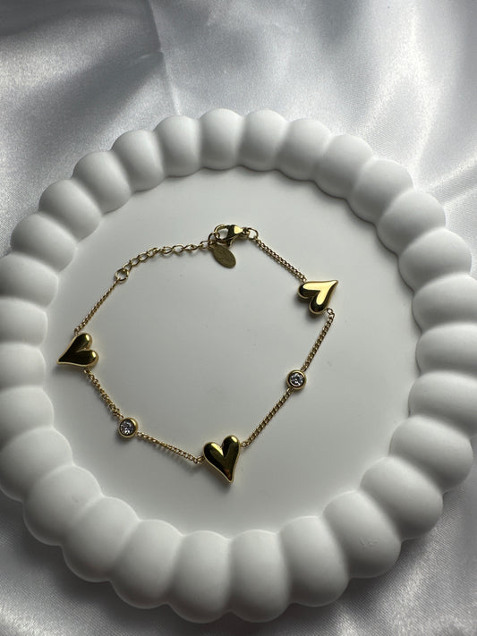 Armband - shine bright like a diamond goud