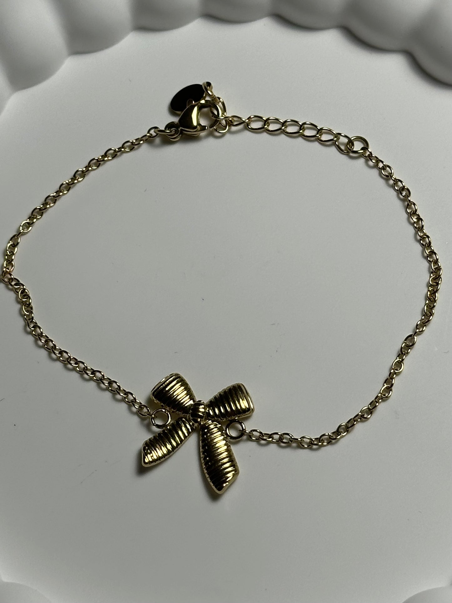 Armband - strik goud